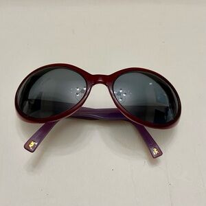 Vintage, Anne Klein Burgundy -Purple Sunglasses 58#18 130